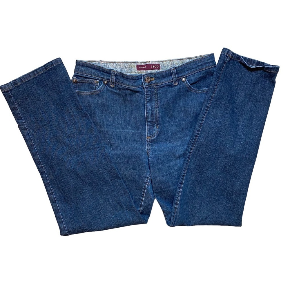 Izod Women's Dark Indigo Straight Leg Jeans